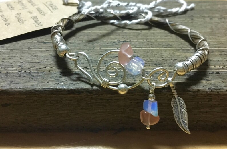 The Native Sterling Silver Wire Wrapped Horse Hair Bracelet Etsy