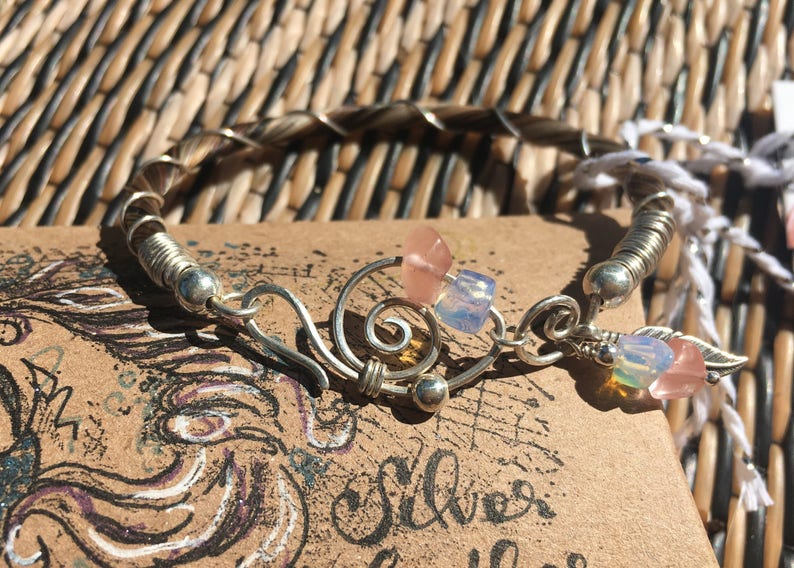 The Native Sterling Silver Wire Wrapped Horse Hair Bracelet Etsy