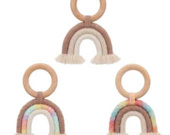 rainbow teething toy