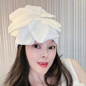 Turbante de veludo, turbante de moda feminina, presentes personalizados para mulheres, turbantes completos, boné de turbante, chapéu de turbante, feriado, festa