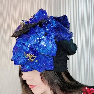 Double-sided two-color Sequined Hat, fashion hat for women, personalized gifts for women,sequined hat, fashion sequined knitted warm hats
