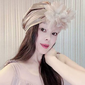 Silk Turban，Wedding Fashion turban, vintage turban,embellished turban, bridal turban,Personalized Gifts For Women