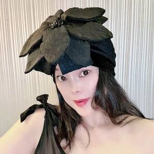 Moda Turbante de veludo, turbante vintage, chapéu turbante listrado, turbante com contas, turbante enfeitado, turbante chique, turbante com nó, turbante de casamento