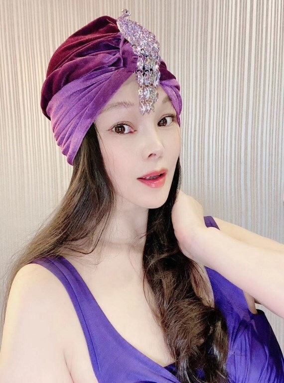 Stretchy Velvet Jeweled Turban,Women Turban,Full Turban,Turban Hat,Stretch  Turban,Fashion Turban,Head Wrap,Scarf,Headband,Fashion