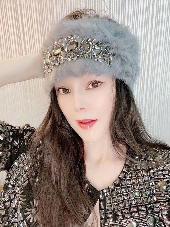 Real fur - stretchy headband H441de9474acf4348928ab18ab0d69  main image 3