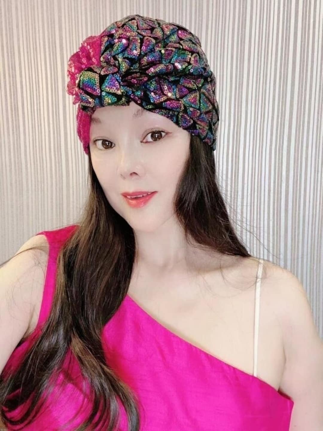 Turban à paillettes, turban de mode de mariage, turban vintage, turban ...