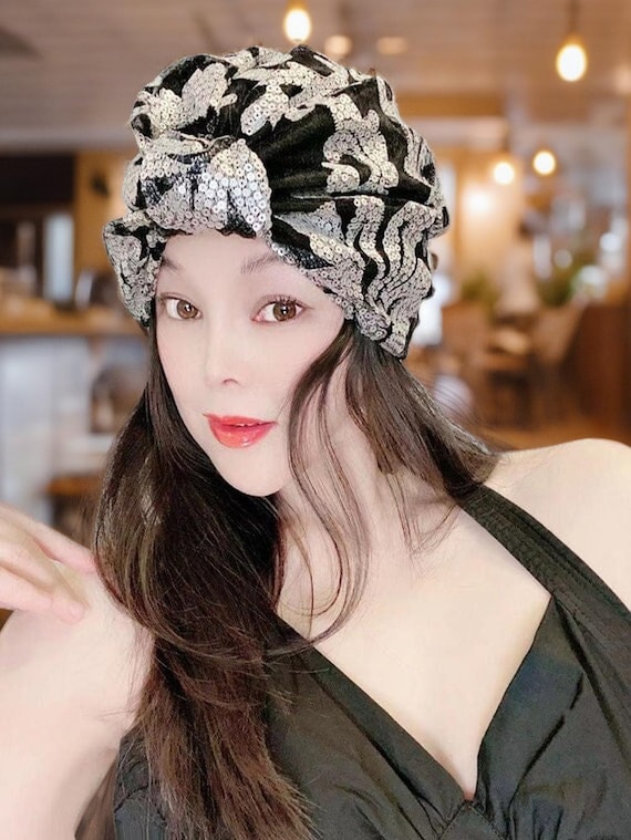 Sparkle Braided Turban Headwrap - Silver Silver Turban - Etsy main image 3
