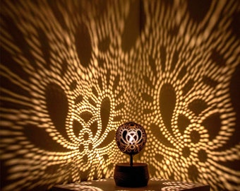 COCOlight 3, Decorative lamp, Patterned lamp, Bring Nature and Romance Home with SKURA Design's Handmade COCOnut Lamp