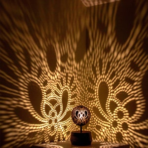 COCOlight 3, Decorative lamp, Patterned lamp, Bring Nature and Romance Home with SKURA Design's Handmade COCOnut Lamp