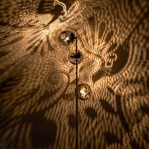 COCOlight 11, Coconut lamp, Decorative lamp, Romantic lighting, Floor lamp, Night lights, Bedroom lighting, Handmade lamp, Gourd lamp, SKURA