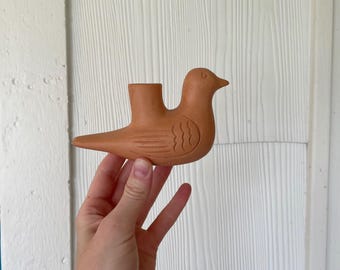 Terra cotta dove vase made in Mexico