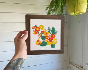 Vintage tile cheese plate