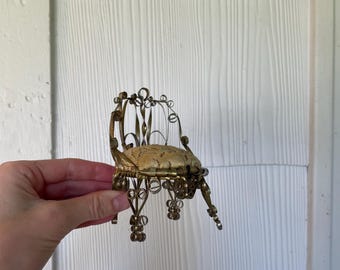 Vintage tramp art pincushion