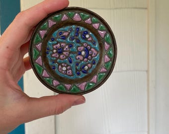 Vintage small mosiac dish