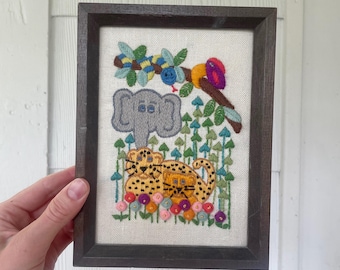 Jiffy “Jungle Fantasy” crewel