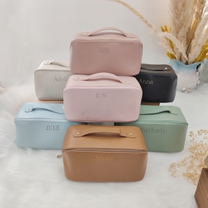 Benutzerdefinierte Kosmetiktaschen, Brautjungfer Geschenke Make-up-Tasche für Sie, Brautjungfer Trauzeugin Vorschlag, Bester Freund Weihnachtsgeschenke, Hochzeitsgeschenke