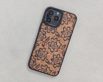 Lindo Kawaii flor suave soporte de teléfono creativo protector completo suave TPU iPhone 13 pro max caja de corcho iPhone 13 12 11 pro max X XS XR 7 8 Plus