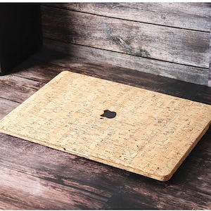 Cork MacBook 13 14 15 pro cover,Macbook air 13 hard shell,Macbook pro 16 skin,cork MacBook pro 16 cover,cork laptop skin,gift for him.X3 image 2