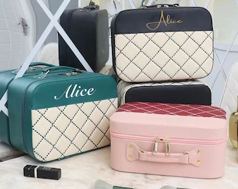 Personalised cosmetic bag with monogram | custom makeup bag | personalized gift for her | personalised gift for bridesmaid | organizer