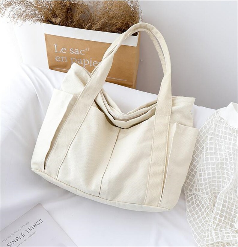 Minimalist Canvas Tote Bag Gifts for Hersimple Canvas Etsy