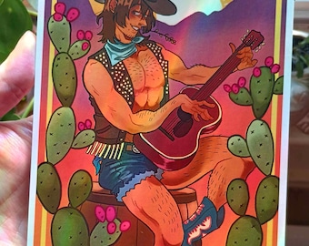 Cowboy Pinup Small Print