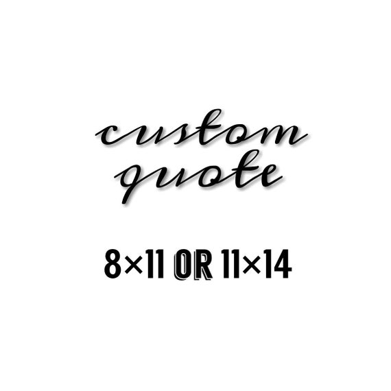 Votre Peinture De Toile De Citation Personnalisee 8x10 Ou Etsy Canada