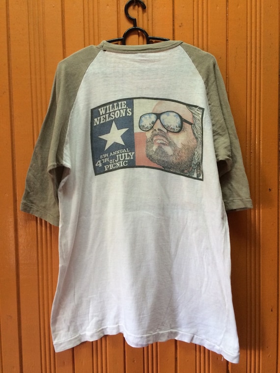 Vintage 70s WILLLIE NELSON 3q Tshirt