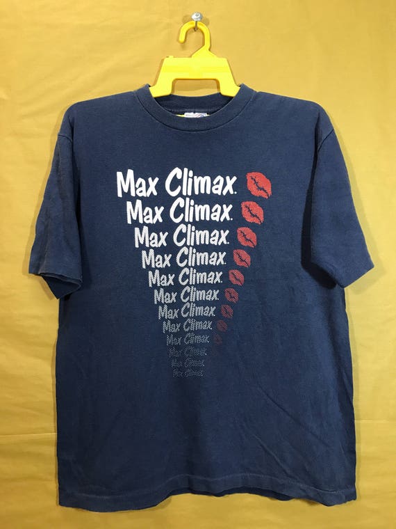 Early 90s Vintage MAX CLIMAX Lips Adult Large Size