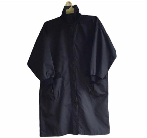 Vintage Issey Miyake Trench Coat Jacket Black Japa