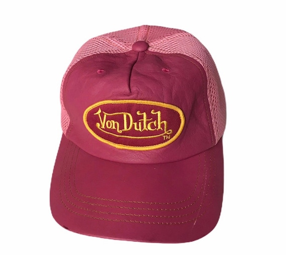 Deadstock with tags VON DUTCH Leather Cap Baseball