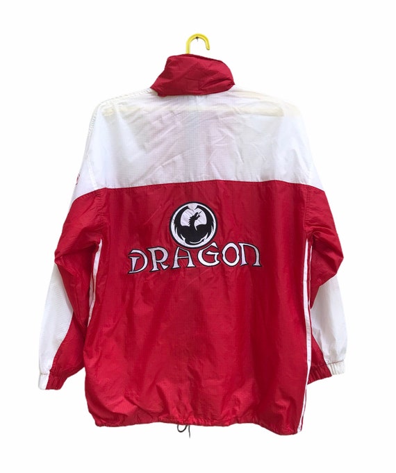 Vintage Dragon skateboard windbreaker zipper jacke