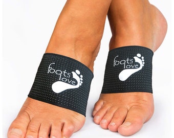 Foots Love.  Plantar Fasciitis Arch Support - Compression Copper Braces /Sleeves. For Flat Feet, Heel Spurs And High Arch Pain Relief.