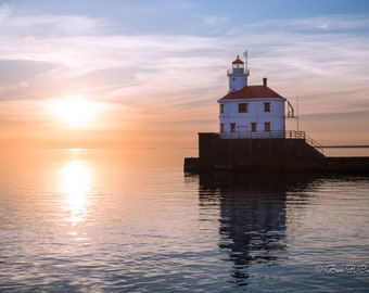 Sunrise at Superior Entry Lighthouse