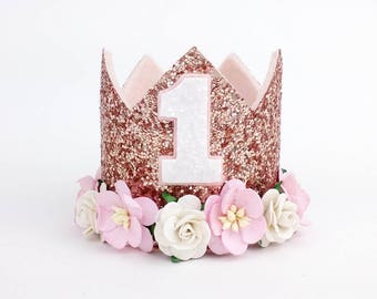 Blush Birthday Crown Etsy