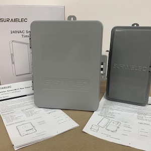 2pc Lot SURAIELEC WiFi Pool Timer Smart Switch 240 VAC & Digital Model T101D
