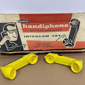 Rare Vintage 1954 Remco Handiphone Intercom Set Incomplete For Restoration