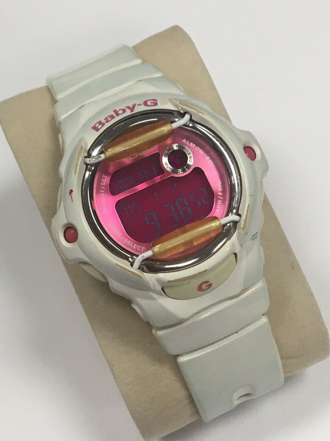 Vintage Casio Babyg 3252 BG169R Watch Chrono Alarm White Etsy