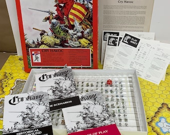 Rare Vintage 1981 Cry Havoc Middle Earth War Game Standard Games Complete