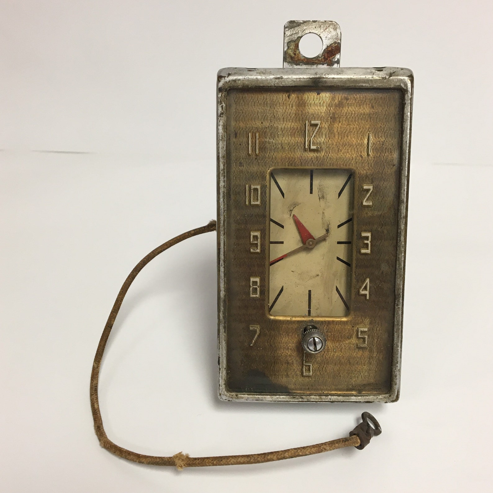 Vintage 50s Automobile Dash Clock The Geo W Corp Chicago Etsy