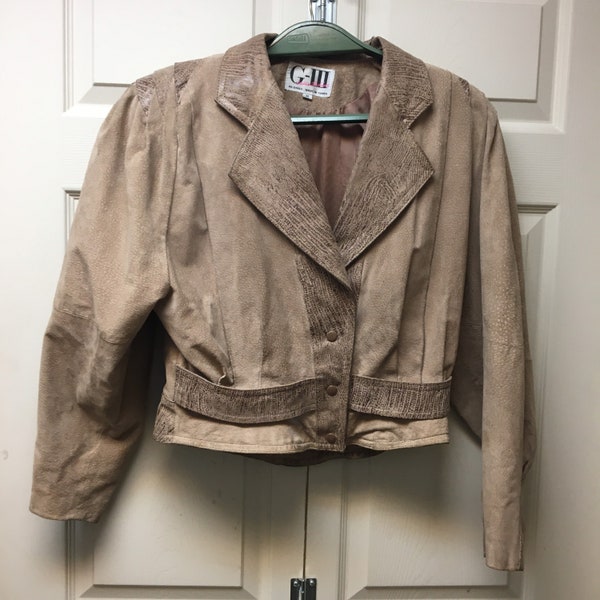 Vintage 1980s Retro G-III Leather Fashions Suede Jacket RN 54163 Made in Korea