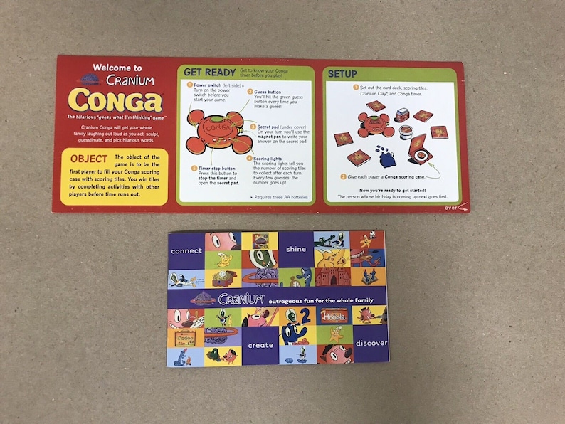 Vintage 2004 Cranium Conga Family Board Game Complete & Etsy