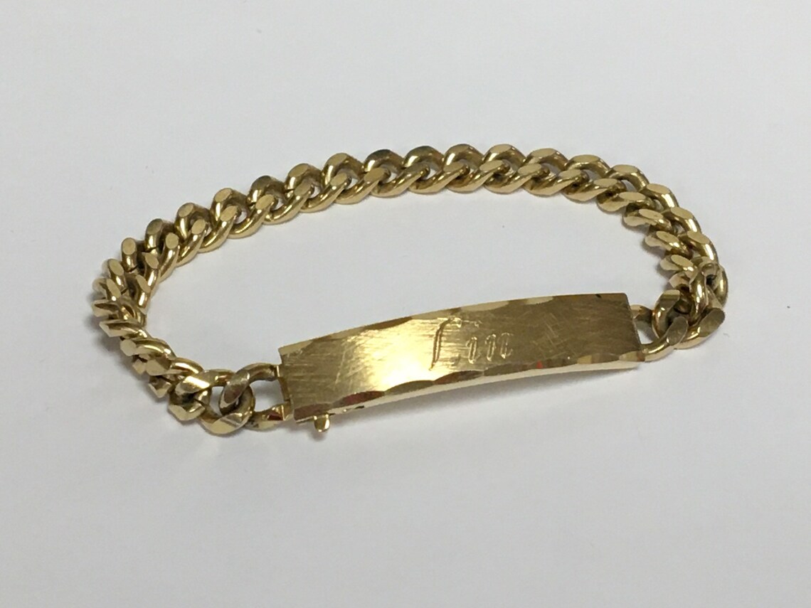 Vintage Lot Of 2 ID Bracelets Speidel USA Gold & Silver Toned Etsy