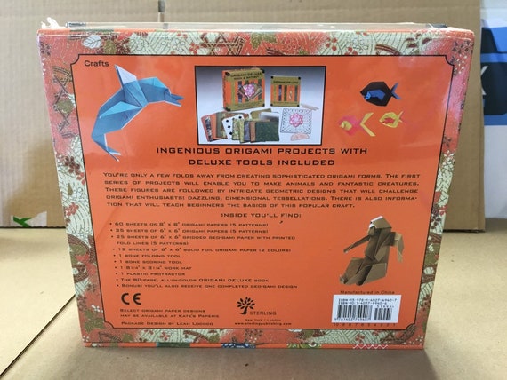 Sealed Origami Deluxe Book Gift Set Projects With Tools By Sterling