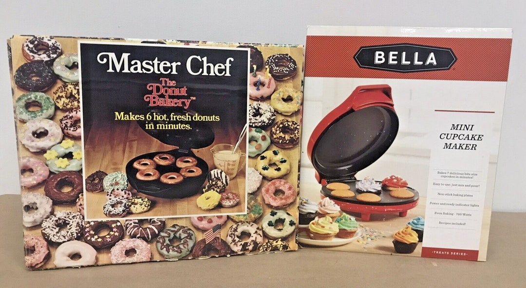 New Old Stock Master Chef Donut Bakery & Bella Mini Cupcake Maker