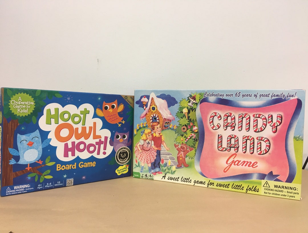 Children's Game Lot Candy Land 65th Anniversary & Hoot Etsy