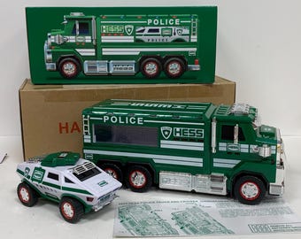Mint 2023 Hess Police Truck and Cruiser New In Box With Inserts and Shipping Box