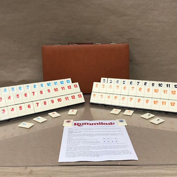 Vintage 1998 Pressman Rummikub Game Complete With Case Instructions