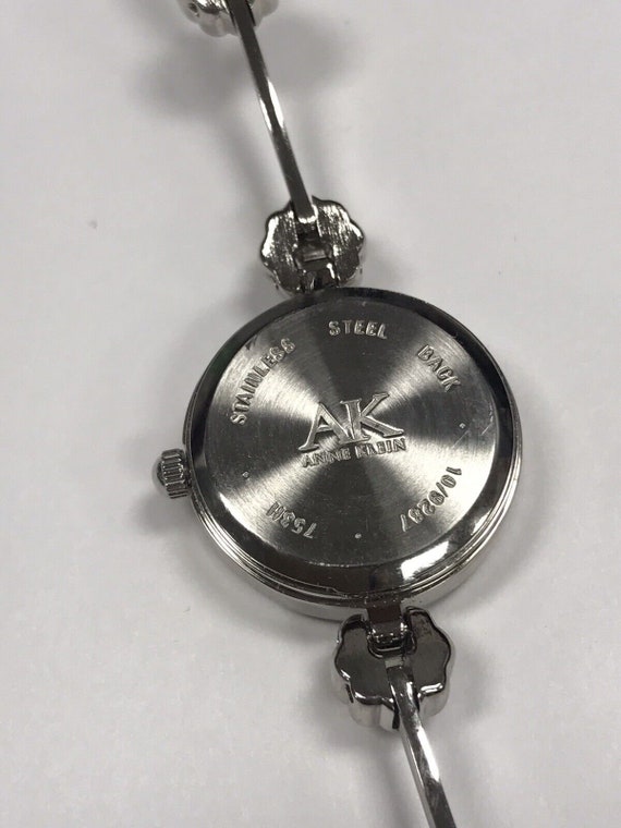 Anne Klein Diamond Watch Cable Bead Bangle Mother Of … Gem