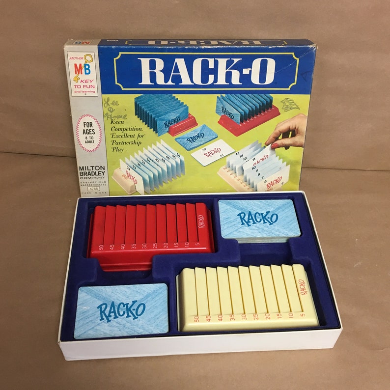 Vintage Racko Racko Card Game Complete in Original Box Milton Etsy