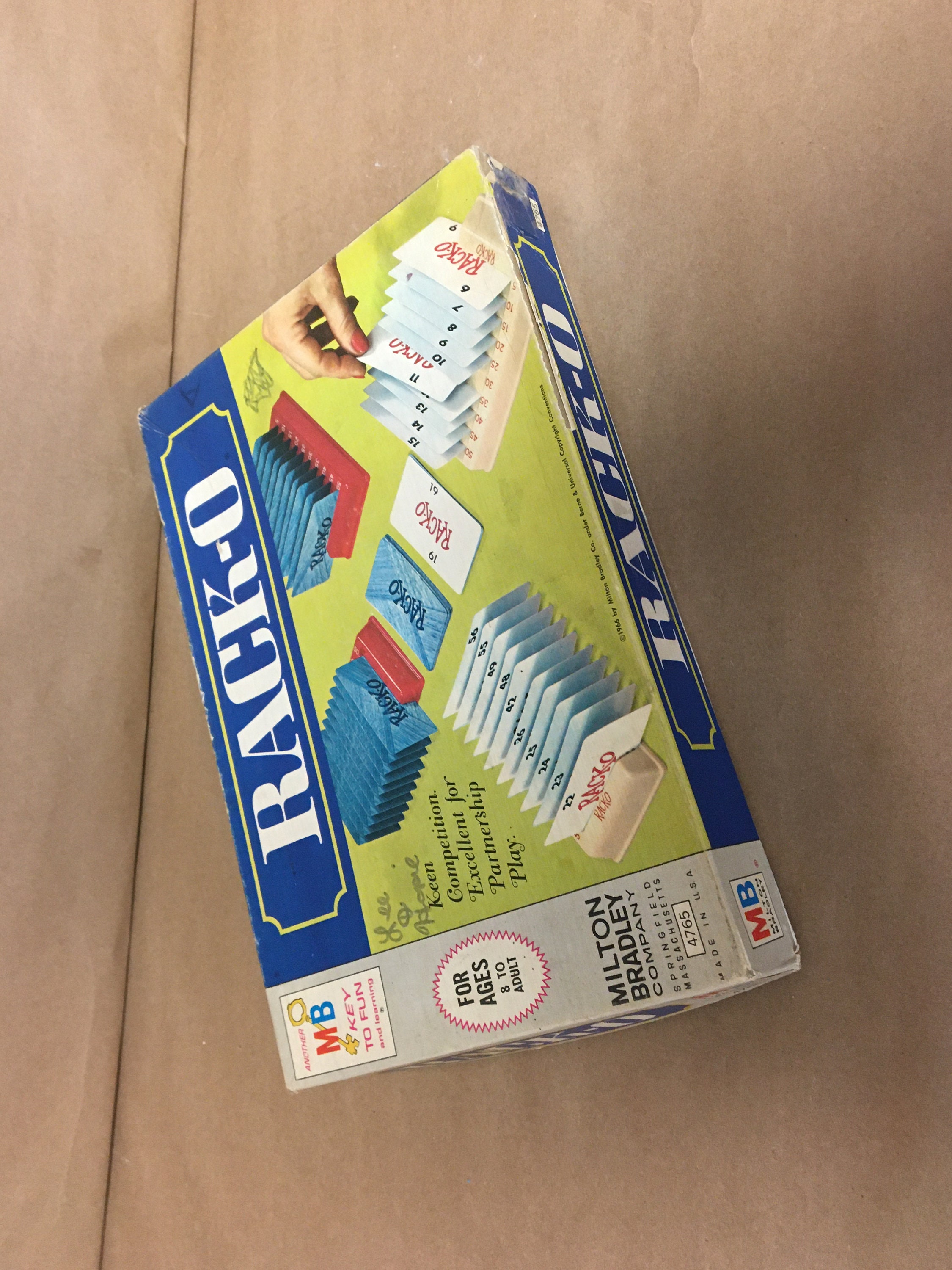 Vintage RackO Racko Card Game Complete In Original Box Milton Etsy